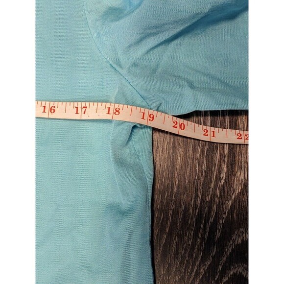Soft Surroundings Tencel Lyocell Tunic Top Blue Size M Petite - Picture 7 of 7
